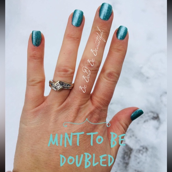 *Retired, HTF* Color Street: Mint to Be | Shimmer Green Spring Pastel Summer - Picture 8 of 11